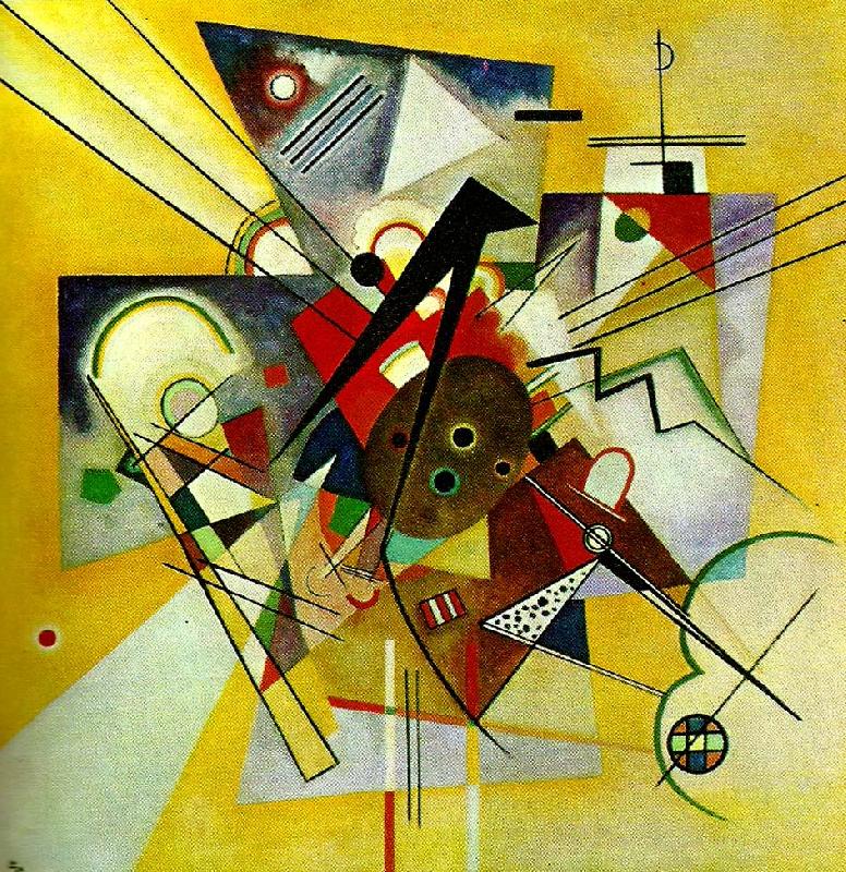 Wassily Kandinsky gult ackompanjemang oil painting image